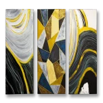 Triangulos y Olas – Absztrakt festmény - Image 4